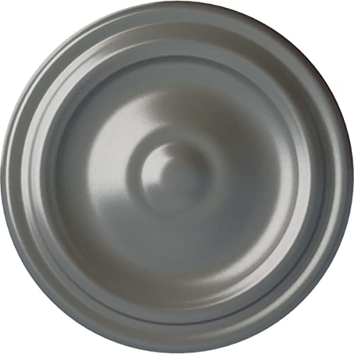 Image of 9 5 /8 inchOD x 1 1 /8 inchP Maria Ceiling Medallion (Fits Canopies up to 1 3 /4 inch), Silver