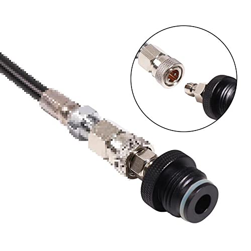 Manloney Llc Universal Paintball Remote Coil Asa Adapter With Foster Quick-Disconnect Nipple Air Tool Fitting (G 1/2 Male To 8Mm Male) #TOP6