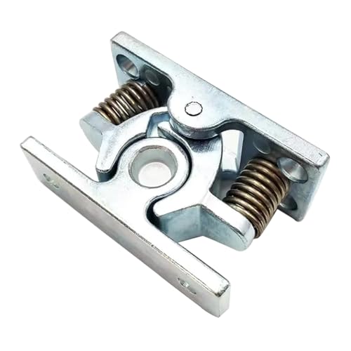 Heavy Duty Double Roller Catch, glrovazas 1Pcs Zinc Alloy Push to Open Door Latch & Quick Release Lock, Adjustable Door Holder for Trailer, RV, Cabinet, Shed Doors with Screws (mp-4)