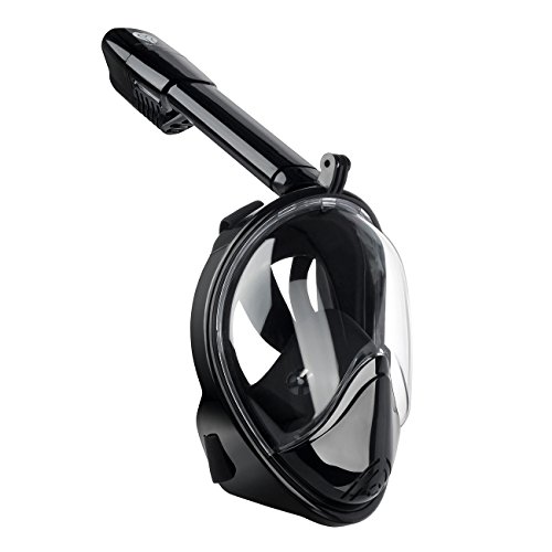 MY YOU AND ME Snorkel Mask 180° Panoramic Full Face Design, Go Pro Compatible Snorkeling Mask with Anti-Fog and Anti-Leak Technology, See More water world Larger Viewing Area- L/XL…