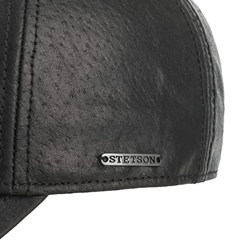 Stetson Joes Leather Cap Women/Men Black One Size #TOP5