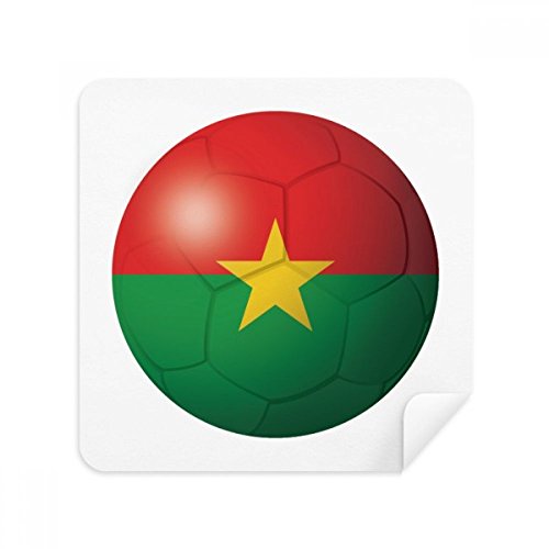 Chiffon nettoie lunettes Burkina Faso en daim pour écran de téléphone portable x2