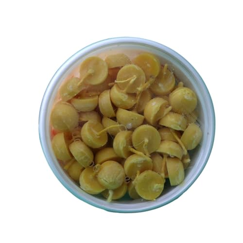 Image of Om Phool Batti Ready to Use Pure Cow Ghee Diya Cotton Wicks-4 Jar of 100Pcs