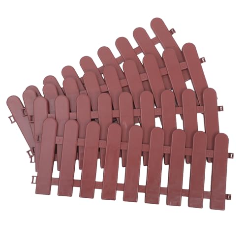 Beavorty Recinto per Tartarughe 4 Pezzi in Pvc Colore Caffè, Struttura Fai-da-te Versatile per Animali Domestici e Rettili, per Uso Esterno e Aiuole