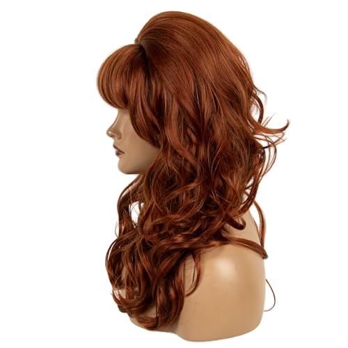 Image of H&Bwig 60s Retro Beehive Wigs for Women 70s Classic Style Cosplay Wig (Auburn Copper)