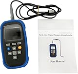 VTSYIQI Digital Triaxial Fluxgate Magnetometer Tesla Meter With 0~2000 μT Range 500μT Probe ±2% Accuracy for Industrial Equipment Magnetic Testing Geophysical Surveys Electronic Component Emissions