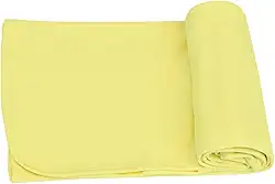 Manta Cueiro para Bebê em Malha 100% Algodão – Hipoalergênico, Macio e Respirável – Tamanho 80x90cm para Enxoval e Saída Maternidade (Amarelo)