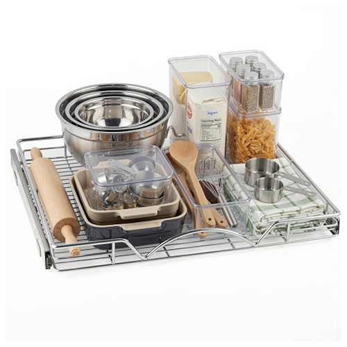 Image of HOLDN' STORAGE Pull Out Cabinet Organizer, 26 inchW x 21 inchD Cabinet Drawer
