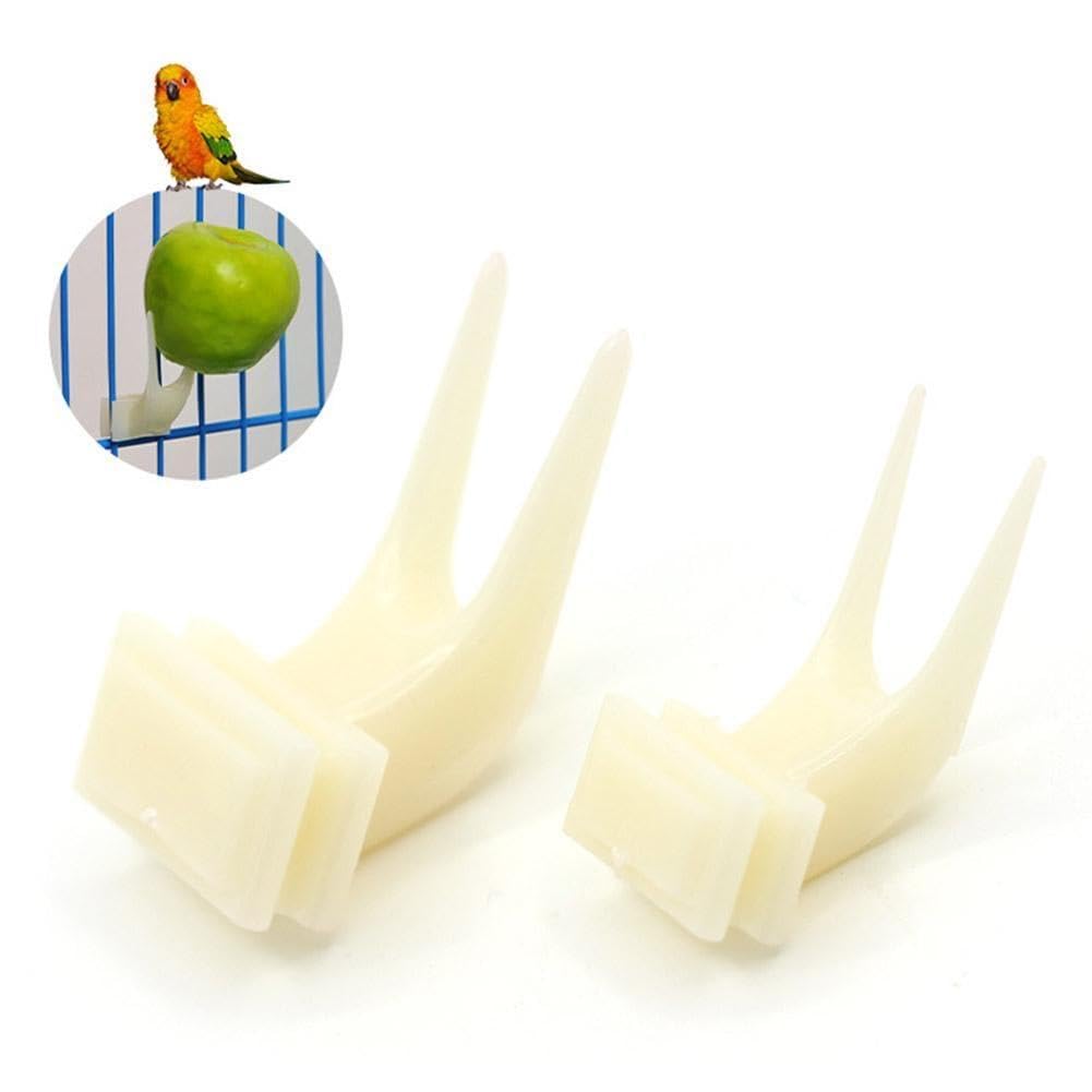 Hohopeti 100stuks Parrots Fruit Fork Stevige Voerhulpmiddel Voor