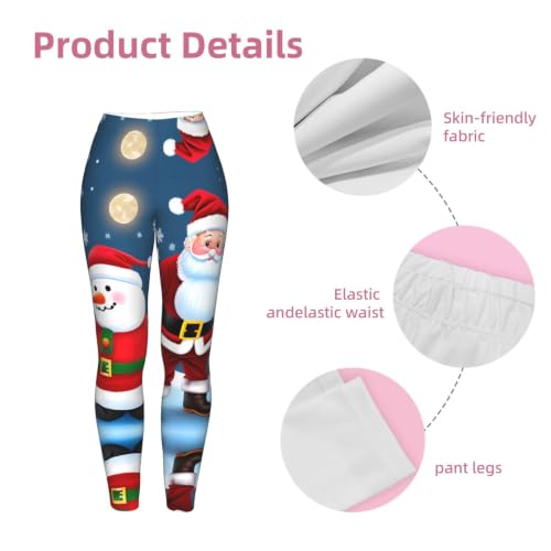 Leggings de compresión moldeadores para mujer, mallas suaves de Navidad 6