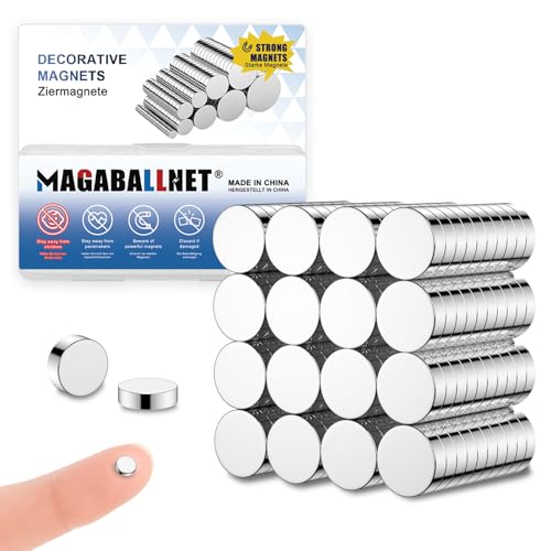 Image of MAGABALLNET 50 Pack 5×1mm Strong Mini Round Neodymium Magnets