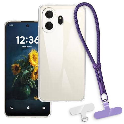 OAGELIM 2-in-1�ی�P�[�X�ƃ��X�g�X�g���b�v TCL NxtPaper 70 Pro 5G �Ƃ̌݊������� ���O���\�ȃ��j���[�h�t���d�b�J�o�[�A����~�ߕ����h�~�O���b�v�n���h�� (�N���A + �p�[�v��)