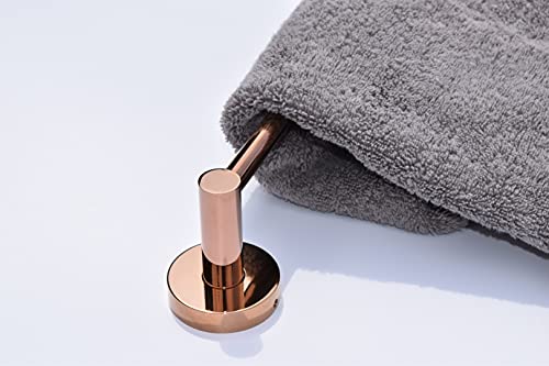 Hambleton Home 24 Inch Rose Gold Towel Bar For Bathroom And Kitchen, Single Rail Wall Mounted | Copper Tone Bathroom And Kitchen Hand Towel Holder #TOP1
