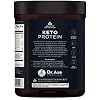 Ancient Nutrition Keto Protein Powder, KetoPROTEIN with Fats from Bone Broth and MCT Oil, Chocolate, 18g Protein 10g Fat Per Serving, Gluten Free, Low Carb, Paleo Friendly, 17 Servings