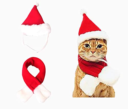 Maloftars Lot de 2 costumes de Noël réglables pour chien et chat Cover