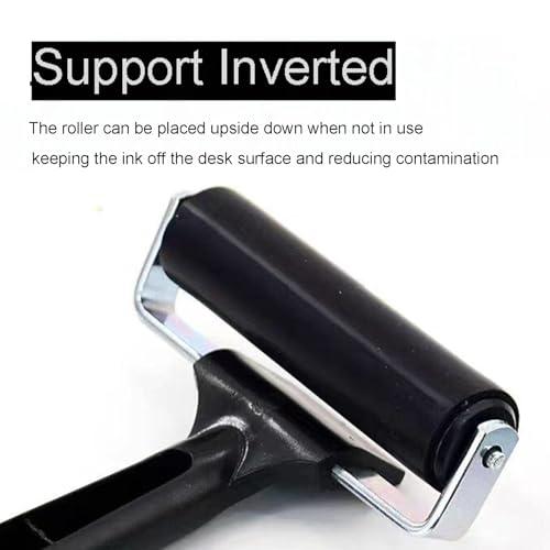 image for Ortnuzk 3-Pack Hard Rubber Brayer Rollers, 1.4/2.4/4 Inch for Printmak