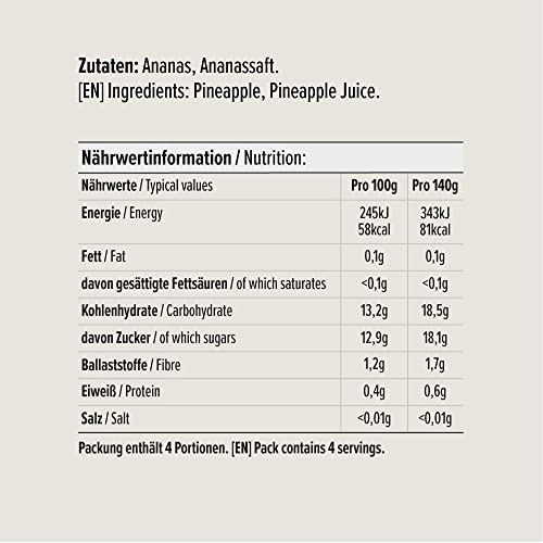 by Amazon Ananas, ganze Scheiben in Ananassaft, 560g (1er-Pack)