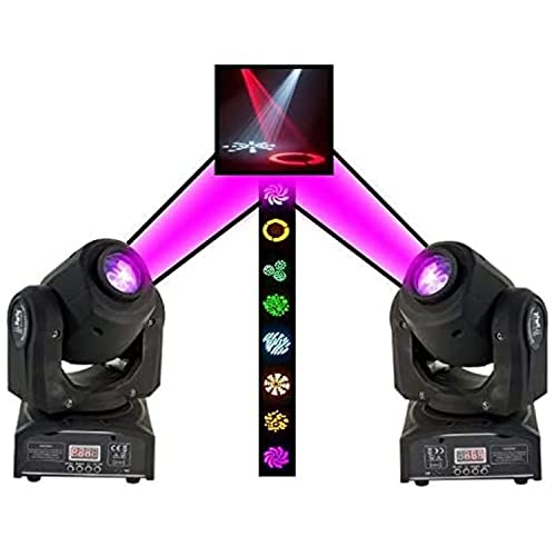 2 Lyres DMX GOBOS puissantes et rapdes multi-couleurs PA DJ SONO Disco-mobile Bar Club