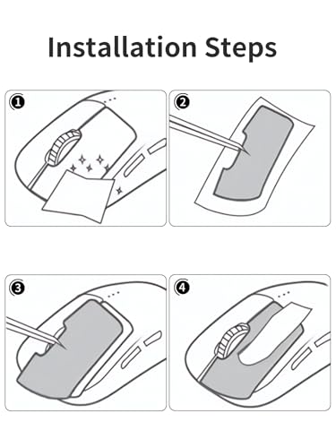 toergy 1 lot de bandes antidérapantes pour Razer DeathAdder V4 Pro, résistant à la transpiration, facile à utiliser, design autocollant, kit de mise à niveau de souris professionnel, motif imprimé en