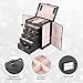 ProCase Large Jewelry Organizer Box for Women, 6 Layers Storage Display Holder Case with Drawers and Dividers for Earrings Necklaces Rings Bracelets, Mother's Day Gift -Black