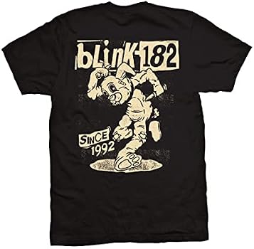Blink 182 Blink 182-Edging The Pit Men's Tee, Black, M: Buy Online