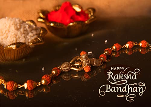 Wonder Care Diwali Gift Set For Bhai Dooj, Statue Gnsh_rakhi Combo, 6 inch - Image 2