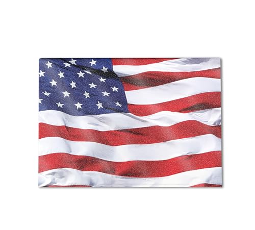 Image of Glossy Glitter Gaming Skin Compatible with HP Envy x360 16 inch (2023) - American Flag - Premium 3M Vinyl Protective Wrap Decal Cover - Easy to Apply | Crafted in The USA by MightySkins