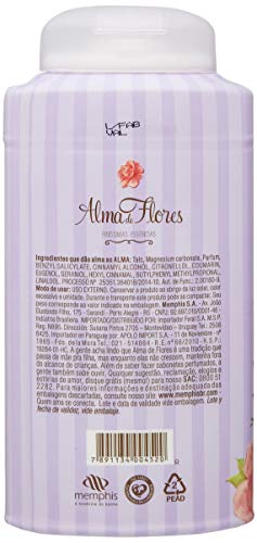 Talco Perfumado Alma de Flores Baunilha de 100g., Alma de Flores
