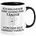 T&auml;nzer Geschenk Tasse Lustige Geschenkidee Geburtstag f&uuml;r T&auml;nzer Ich Bin Dieser Legend&auml;re T&auml;nzer Von Dem Alle Geredet Haben Kaffee-Becher (Schwarz)