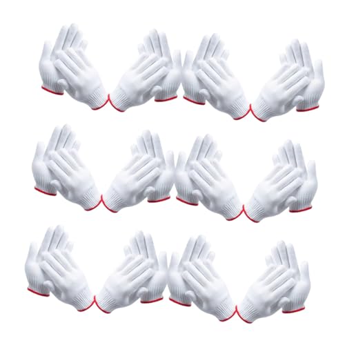 Guantes antideslizantes de trabajo POPETPOP contra rozaduras, nylon y algodón grueso
