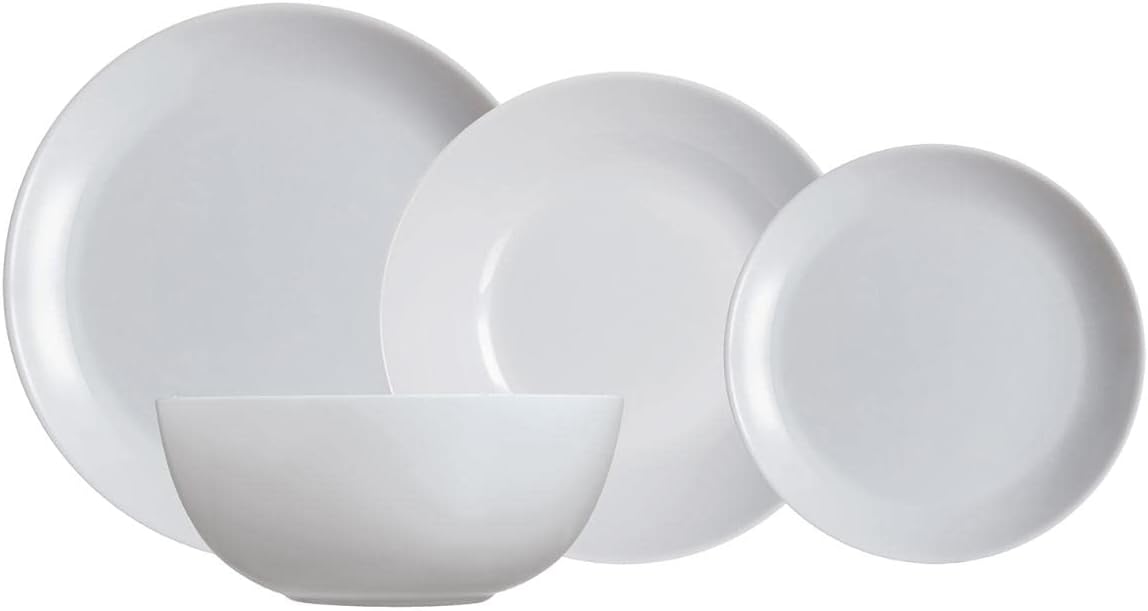 Luminarc Diwali Granit Tafelservice, 19-tlg. Set, Grau