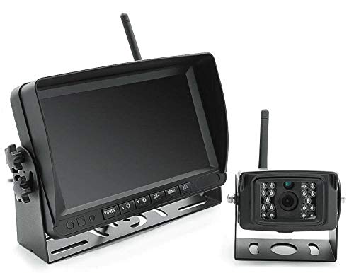 BW Enregistreur numérique HD AHD IPS 1280 x 720 avec caméra de recul sans fil pour camion/remorque/bus/camping-car/pickups