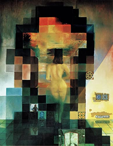 Salvador Dali Lincoln Version 7 b13703 A0 Poster on Canva - Material de lona plano, enrollado, sin marco (40/33 inch)(119/84 cm) - Película Decoración de pared Arte Actor Actriz Regalo Anime Auto Ci Cover