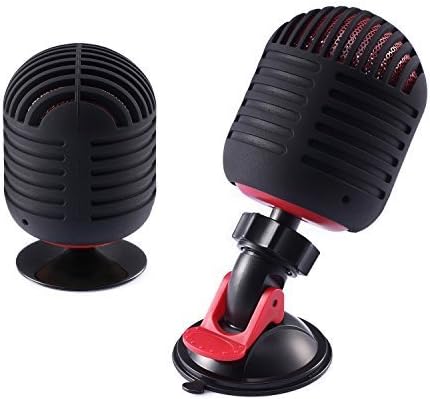 i-Sing Ultra Portable Wireless Bluetooth Speaker,Build in Microphone for Handfree Phone Call, With Car Windshield Suction Cup Mount- Black
