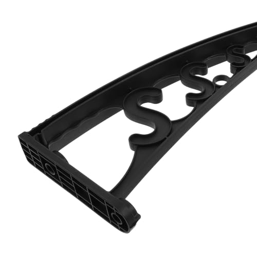 Soporte para toldo de acero plástico contra el viento herraje de 23 pulgadas negro para pared 4