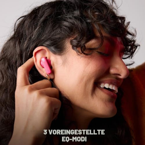 Skullcandy Smokin’ Buds Wireless Earbuds, Bluetooth-Kopfhörer - Rosa – Ansicht 5