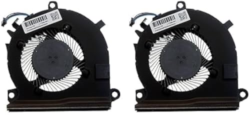 Image of Laptop Internal CPU /GPU (Pair) Cooling Fan For Hp Pavilion Gaming 15 EC Series Laptop Part No-L77560-001 HP 15 EC0013DX HP 15 EC2150ax HP15EC2004ax HP 15 EC0xxx HP15-EC0101ax HP 15-EC1050ax