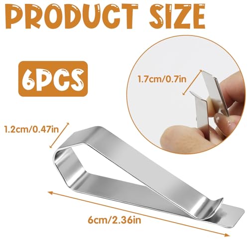Image of HINGTAI 6Pcs Car Sun Visor Photo Frames, Strong Hold Visor Clips for Cars DIY Sunshade Photo Frame Clip, Not Easy to Damage Stainless Steel Accessory for Car, Home & Office