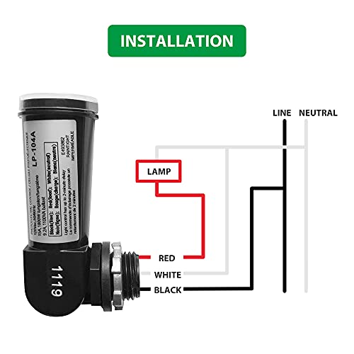 Gbaysa 1 Pack Outdoor Photoelectric Sensor,Dusk To Dawn Swivel Mount Conduit Lighting Control With Photocell,Automatic Adjustable Photo Sensor Switch For Indoor And Outdoor Light #TOP3