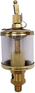 1/8" 1/4" 3/8" BSP Male Thread Copper Plating Oil Cup Sight Gravity Drip Feed Oiler Lubricator For Machine Tool - (Size: 50ml; Thread Specification: 1/4")