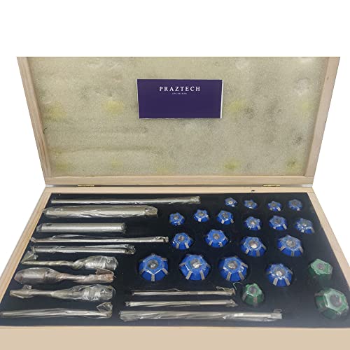 Praztech 21 Pcs Small Carbide Tipped Valve Seat & Face Cutters Atv Bikes Predator Hondas Clone Engines Etc. #TOP4