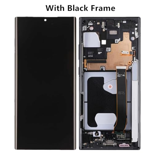 OLED for Samsung Galaxy NOTE20 Ultra SM-N985F Screen Replacement NOTE20Ultra 5G SM-N986U SM-N986U1 SM-N986W LCD Display Touch Screen Digitizer Support Fingerprint and S-Pen (with Black Frame+Tools)