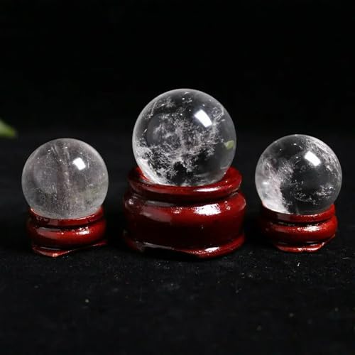 Pierre gemme quartz clair de 40mm avec socle pour collectionneur