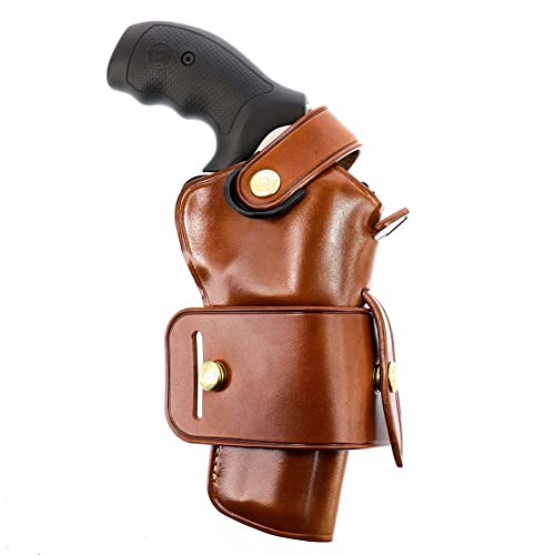 WG2-126 Wheelgunner 2.0 Leather Belt Holster Compatible with Smith & Wesson N FR .44 Model 29/629 4", Ambidextrous, Tan Finish3