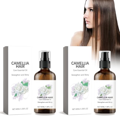 Huile Végétale de Camélia (Canellia oleifera) BIO, Huile Capillaire Longue Durée pour Femme Convient aux Cheveux Secs et Crépus, Huile Capillaire Soyeuse Hydratante et Fortifiante