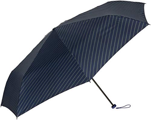 フロータス SUPER-MINI58 UV ストライプ レディース ディープブルー 日本 親骨58cm