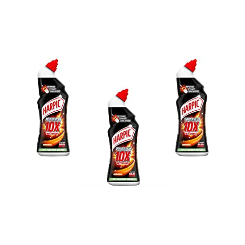 HARPIC 3 botellas de 750 ml Gel Power Plus limpieza eficaz sin cepillo