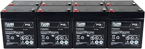 ▶ FIAMM originale | ▶ Tipo: Lead-Acid | ▶ Voltaggio: 12V | ▶ Capacit?: 4500mAh/54Wh | ▶ Dimensioni prodotto: 90mm x 70mm x 102mm | ▶ Peso articolo: 11600 g. |