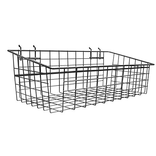 Proslat 39022 Xl Wire Basket, 2 Pack, 24 X 12.5 X 8 In, Silver #TOP1