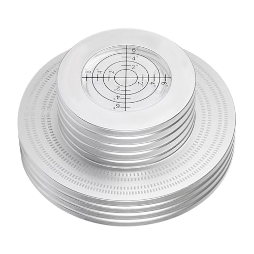 Stabilisateur de disque 50/60 Hz avec niveau à bulle intégré pour vinyle